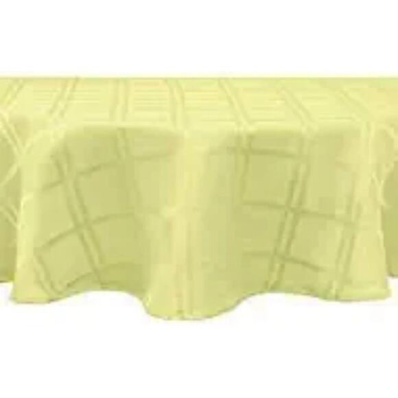 Origins Microfiber Tablecloth Bone Tone on Tone Squares 52x70 New - Picture 6 of 6